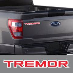 Tremor Graphic Letter Decal for Ford Tremor F-150 / F-250 / Raptor | Vinyl Truck Sticker 2-Pack