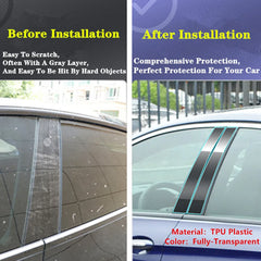For Kia Stonic/KX1 2017 2018 2019 2020-2024 Car TPU/Glossy Mirror Pillar Post Cover Door Trim Window Molding Sticker Accessories