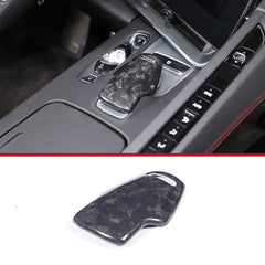 Real Carbon Fiber Cover For Chevrolet Corvette C8 2020 2021 2022 2023 Car Console Gear Shift Button Sticker Accessories