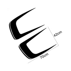Hood Cover Engine Vinyl Film Sticker for Dodge Charger | 2-Piece Sport Style Decal