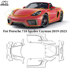 Precut PPF for Porsche 718 Spyder / Cayman GT4 / GT4 RS (2019–2023) | TPU Paint Protection Film