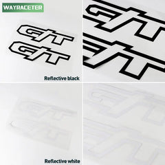 2 Pcs GT Rear Trunk Side Body Graphics Vinyl Decal Sticker For Dodge RAM 1500 2021 2022 2023 2024 Laramie Crew Cab Accessories