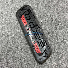 1PC Matte Black Red Fender Hood Emblem Nameplate For 19-24 Dodge Ram 2500 HEAVY DUTY 68362212AB 68362211AB