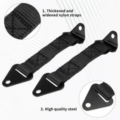 2PCS X3 Door Limiter Straps For Can-Am Maverick X3 2017-2023 Black Limit Straps Fixed/Adjustable length Accessories