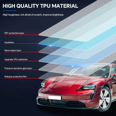 Precut PPF for Porsche Taycan (2020–2023) | 9-Mil TPU Paint Protection Film Clear Bra