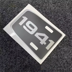 Matte Black Reflective 1941 4xe Hood Decal | Jeep Wrangler Vinyl Wrap