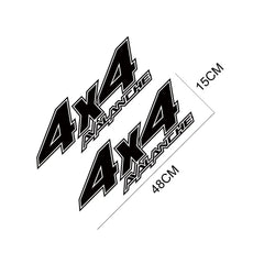 4x4 Rear Bed Side Decal for Chevrolet Avalanche | Pickup Truck Vinyl Graphic Sticker
