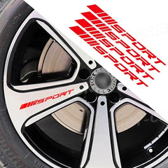 4pc Sport Racing DIY Stripe Wheel Rim Sticker | VACOMUL 7-Color