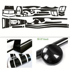 Carbon Fiber Interior Center Console Color Change Moulding Sticker | Mercedes-Benz AMG
