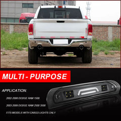 Rear LED Cargo Light LED Tail 3rd Third Brake Lamp for Dodge Ram 1500 2500 3500 Series 2003-2008 2010-2018 Additional Taillight