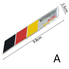3D Germany Flag Car Sticker Decal | Universal Auto Accessory for Renault / Peugeot / Citroën
