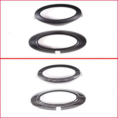 ABS Carbon Fiber / Black Logo Decoration Ring for Ford Maverick (2022+) | Front & Rear Cover
