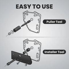 Inner Single Cam Bearing Puller Installer Tool for Harley Davidson 1987 New Twin Puller Tool for Evolution 1988-2016