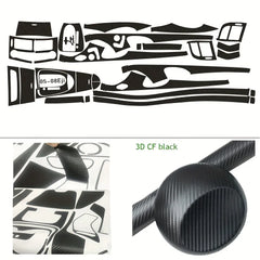 Carbon Fiber Interior Center Console Color Change Moulding Sticker | Mercedes-Benz AMG