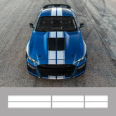 Hood, Roof & Trunk Stripe Decal for Ford Mustang EcoBoost / Shelby GT | PVC Racing Kit