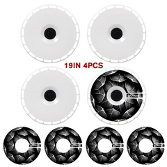 19" DIY Wheel Cover Hub Caps for Tesla Model Y | 4-Piece Style Change Replacement Set