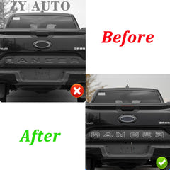 For Ford Ranger 2023 2024 2025 Tailgate Insert Letters Rear Door Logo Letter Rear Emblem Door Tailgate Letters Trim Accessories