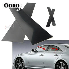 For Mercedes CLS C219 2006-2011 Car Pillar Posts Door Window Trim Cover Panel Stickers Styling Accessories Exterior Parts
