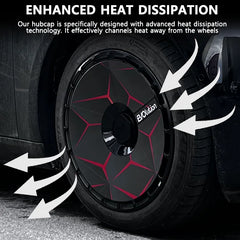 19" DIY Wheel Cover Hub Caps for Tesla Model Y | 4-Piece Style Change Replacement Set
