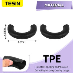TESIN TPE Car Front Bumper Trailer Tow Hook Ring Protective Cover for Ford F150 2009-2021 2022 2023 2024 Exterior Accessories