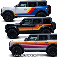 Full-Body Appearance Modification Sport Vinyl Decal Kit for Ford Bronco | Customized PVC Wrap