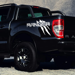Car Body Side Sticker For Ford Ranger Raptor XLT XL Lariat T6 Trim Pickup Truck Bed Decor Cover Decal Auto Tuning Decoration