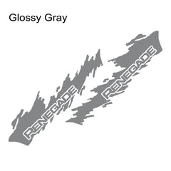 Splash Motor Door Side Skirt Decal for Jeep Renegade / JK | 2-Piece Vinyl Film Graphic