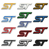 3D Metal ST Badge | Body & Trunk Emblem for Ford Everest / Fiesta / Ecosport / Focus