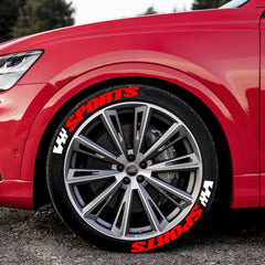 2.7cm 3D PVC Waterproof Tire Letter Stickers | OLPAY Racing Wheel