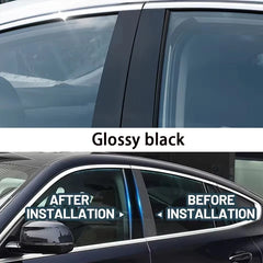 Fit For Jeep Cherokee KL 2014-2023 Gloss Black Door SIde Decor Pillar Post Window Moulding Trim Stiker Cover Accessories Set