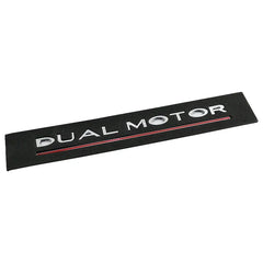3D ABS DUAL MOTOR Chrome Red Line Emblem Badge for Tesla | Trunk & Body Styling Sticker