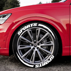 2.7cm 3D PVC Waterproof Tire Letter Stickers | OLPAY Racing Wheel