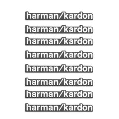 Harman Kardon 3D Aluminum Sticker Decal for Mercedes-Benz / BMW / Land Rover / Volvo | Speaker Badge