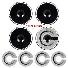 19" DIY Wheel Cover Hub Caps for Tesla Model Y | 4-Piece Style Change Replacement Set