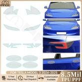 Precut PPF Clear Bra for Tesla Model 3 Highland (2024–2025) | TPU Headlight, Mirror & Door Handle