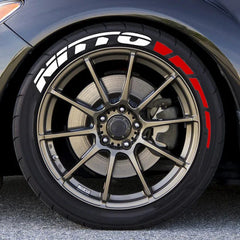 NITTO 3D Waterproof Tire Wheel Lettering Sticker | OLPAY Personalized