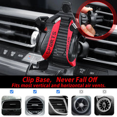 Carbon Fiber Racing Seat Car Phone Mount – Air Vent GPS Holder