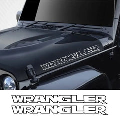 Jeep Wrangler Hood & Side Vinyl Decal – Motor Graphic Bonnet Sticker | JK, JL, TJ, Unlimited