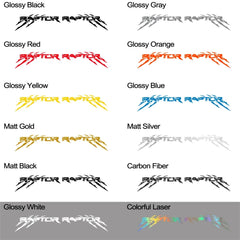 Claw Style Truck Bed Side Decal for Ford F-150 / Ranger Raptor | Pickup Vinyl Graphics 2-Pack