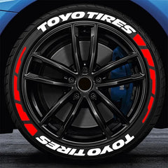 3D PVC Waterproof Tire Letter Stickers | OLPAY Car & Motorcycle