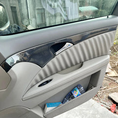 Interior Central Control Panel & Door Handle Trim for Mercedes-Benz E-Class W211 (2003–2008) | Carbon Fiber