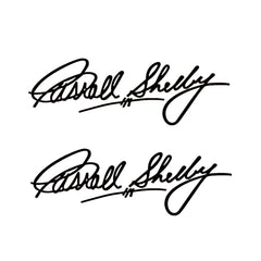 Carroll Shelby Interior & Window Vinyl Decal for Ford Mustang | 2-Piece Sticker