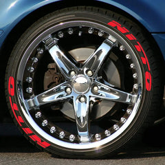 NITTO 3D Waterproof Tire Wheel Lettering Sticker | OLPAY Personalized