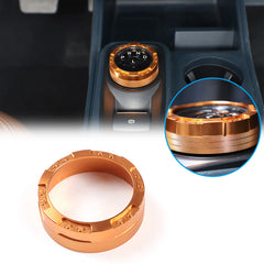 Aluminum Alloy Gear Shift Switch Button Ring Trim Cover | Mecha Style Knob (metyoucar ISO9001)