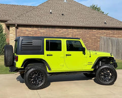 Jeep Wrangler JK / JKU American Flag Rear Window Decal – Precut Stars & Stripes Back Side Window Sticker (2-Pc Set, 4-Door)