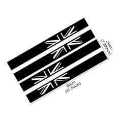 Union Jack Door Side Stripe Decal for Mini Cooper S (R55, R56, F55, F54, F60, R57, R59) | England Flag Vinyl