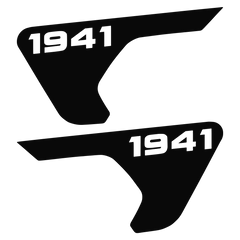 1941 Fender Vent Vinyl Sticker Fits 2018+ Jeep Wrangler JL & Jeep Gladiator JT