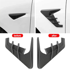 2Pcs Car Side Camera Protection Covers Kit Decoration Sticker Car Modification Accessories for Tesla Model 3 Moel Y 2020-2025