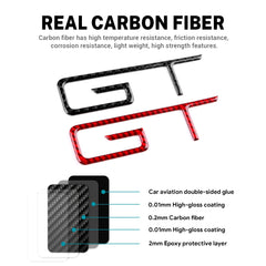 Real Soft Carbon Fiber Rear Panel Trim for Ford Mustang GT (2024-2026) | LHD & RHD