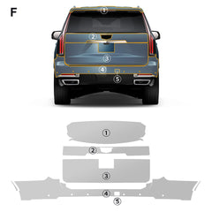 Precut PPF for Cadillac Escalade (2025+) | TPU Paint Protection Film Clear Bra